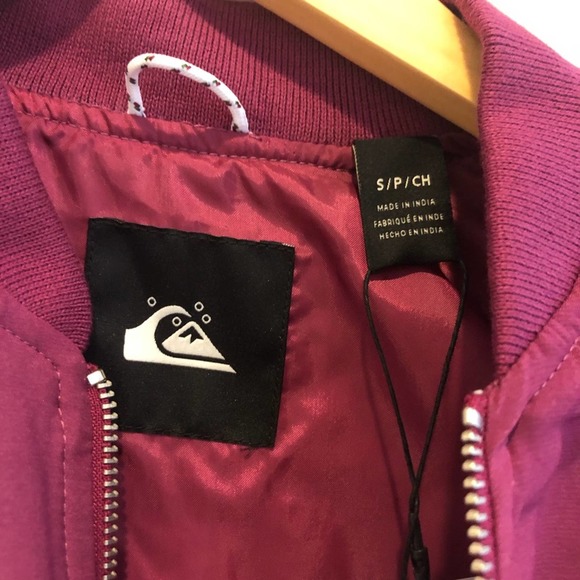 New Quicksilver Womens  Bomber Jacket. Size S - Picture 9 of 13